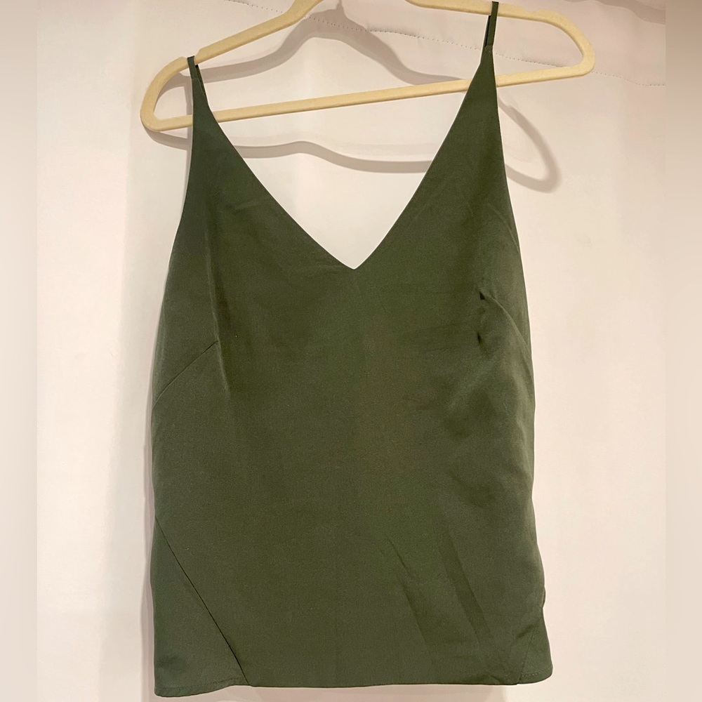 Banana Republic Olive Green Shell Tank Size S